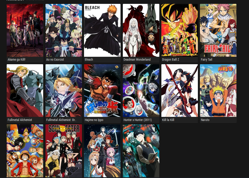 Anime List