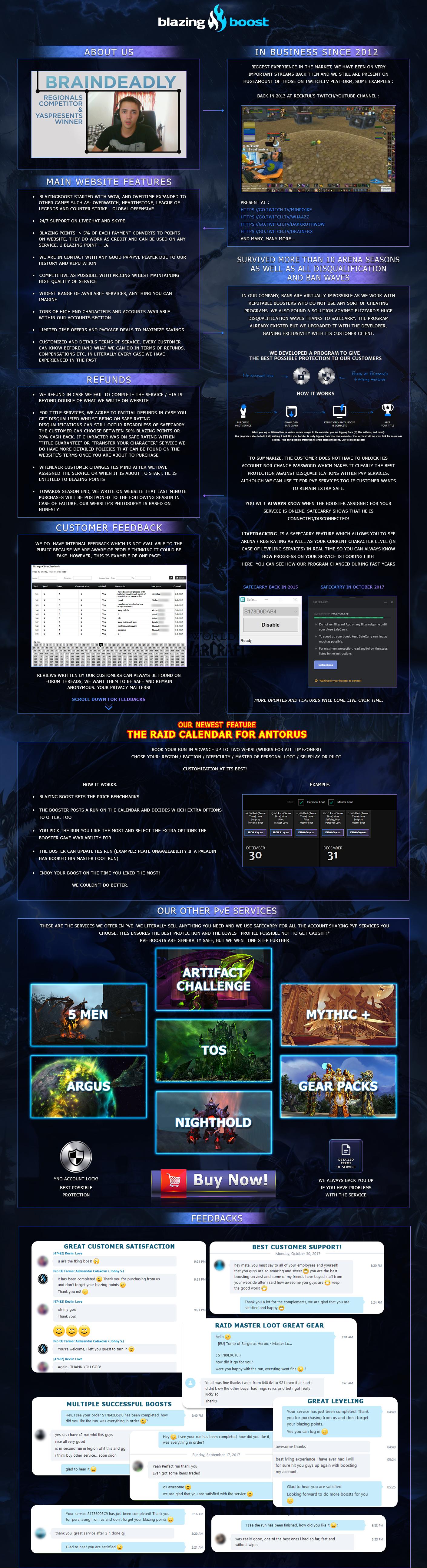 Blazingboost Since 2012 Antorus Runs With Calendar Booking