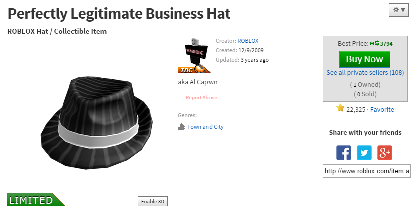 Roblox Tbc Hat