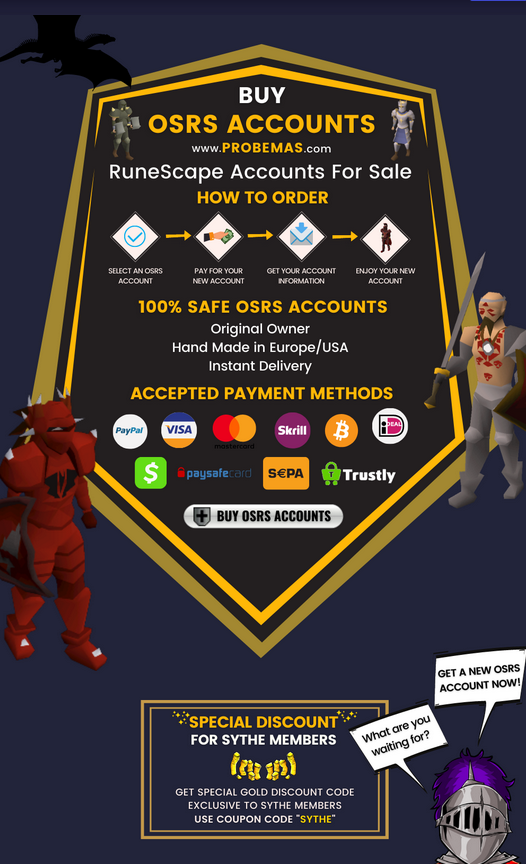 ⭐BUY 100 SAFE OSRS ACCOUNTS ⏰ INSTANT DELIVERY Sell